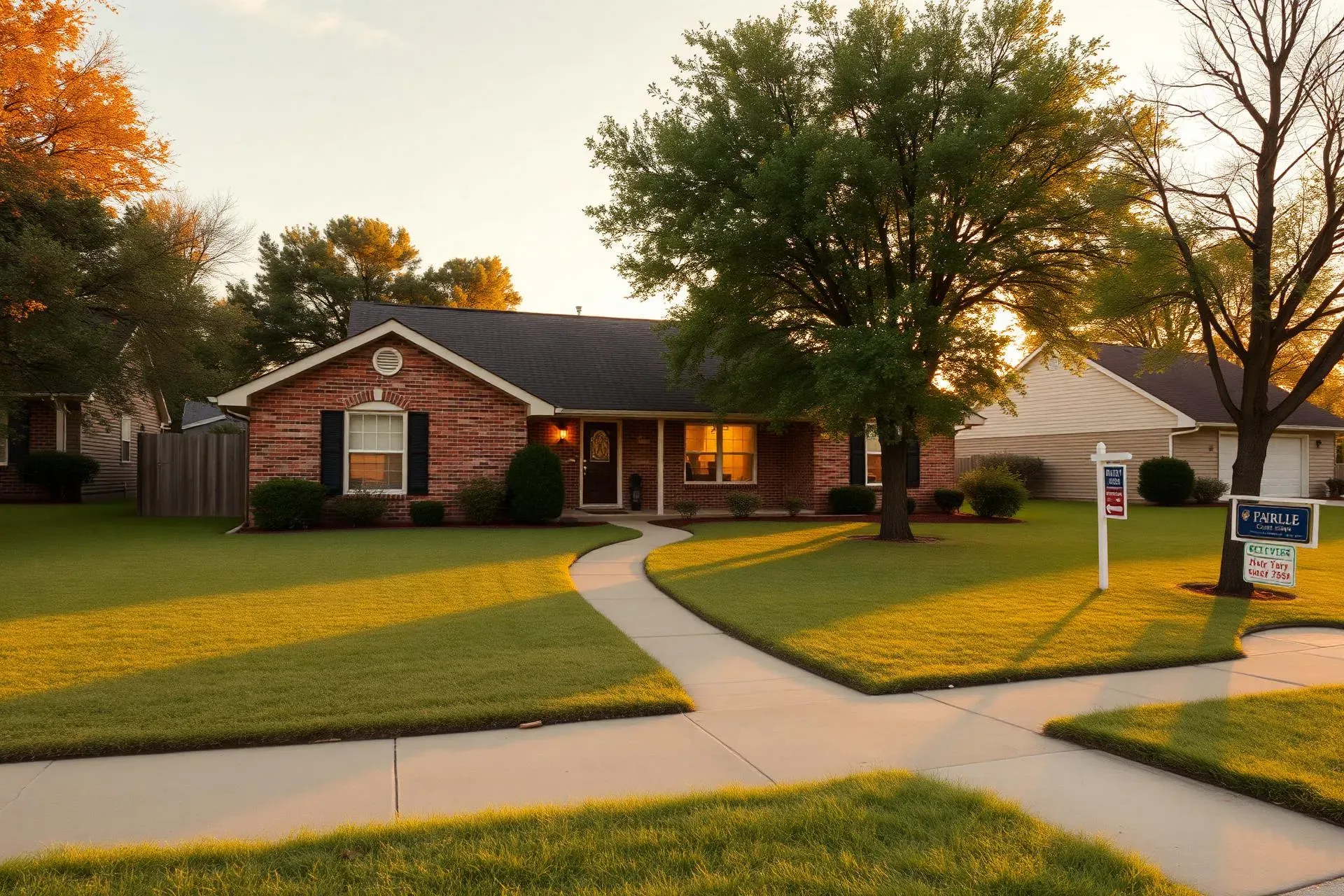 Warm, welcoming single-family home in an Oklahoma City suburban neighborhood