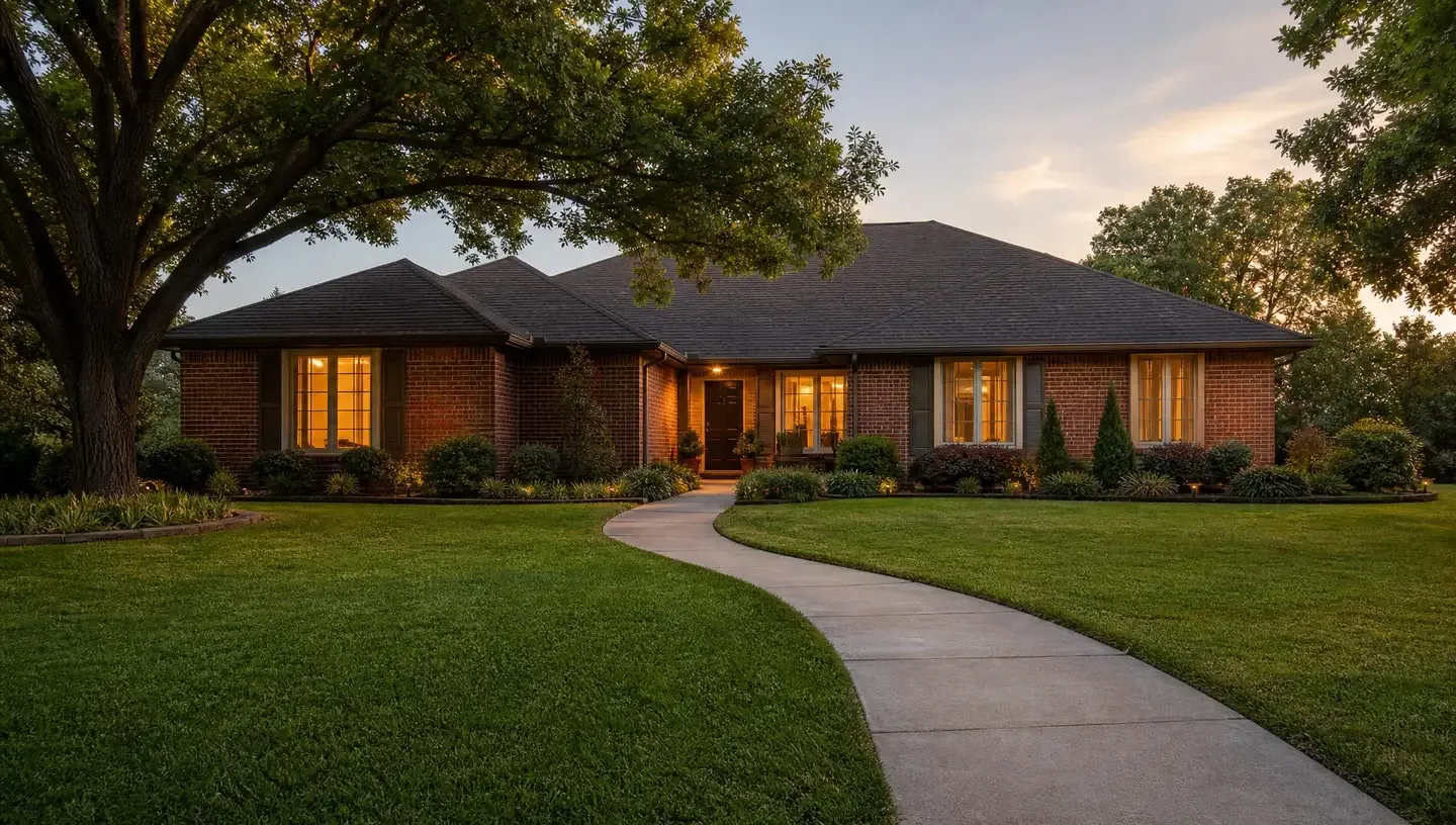 Warm, welcoming single-family home in an Oklahoma City suburban neighborhood